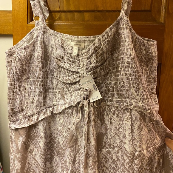 Grey/cream snakeskin print sundress. Size XL. - Picture 4 of 5
